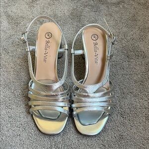 Bella Vita Shimmering Silver Heels